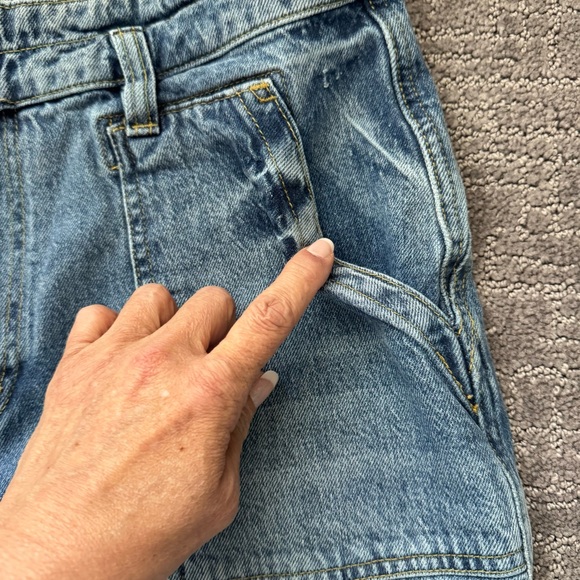 PILCRO ANTHROPOLOGIE Jeans Women’s Size 32 Light Acid Wash The Wanderer Relaxed - Picture 5 of 14